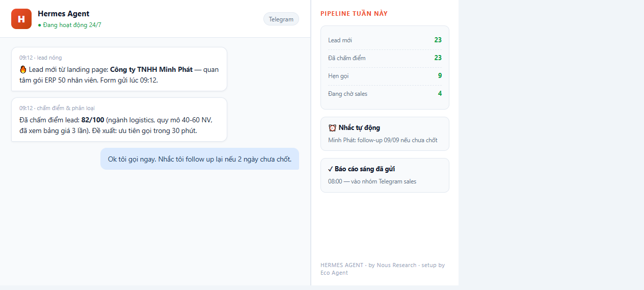 Chatbot RAG B2B: hoi nhu cau khach va cham diem lead
