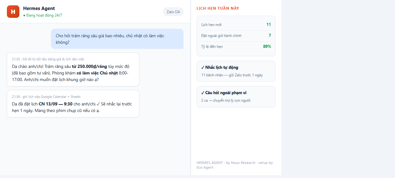 Chatbot RAG nha khoa: bao gia dich vu va dat lich hen