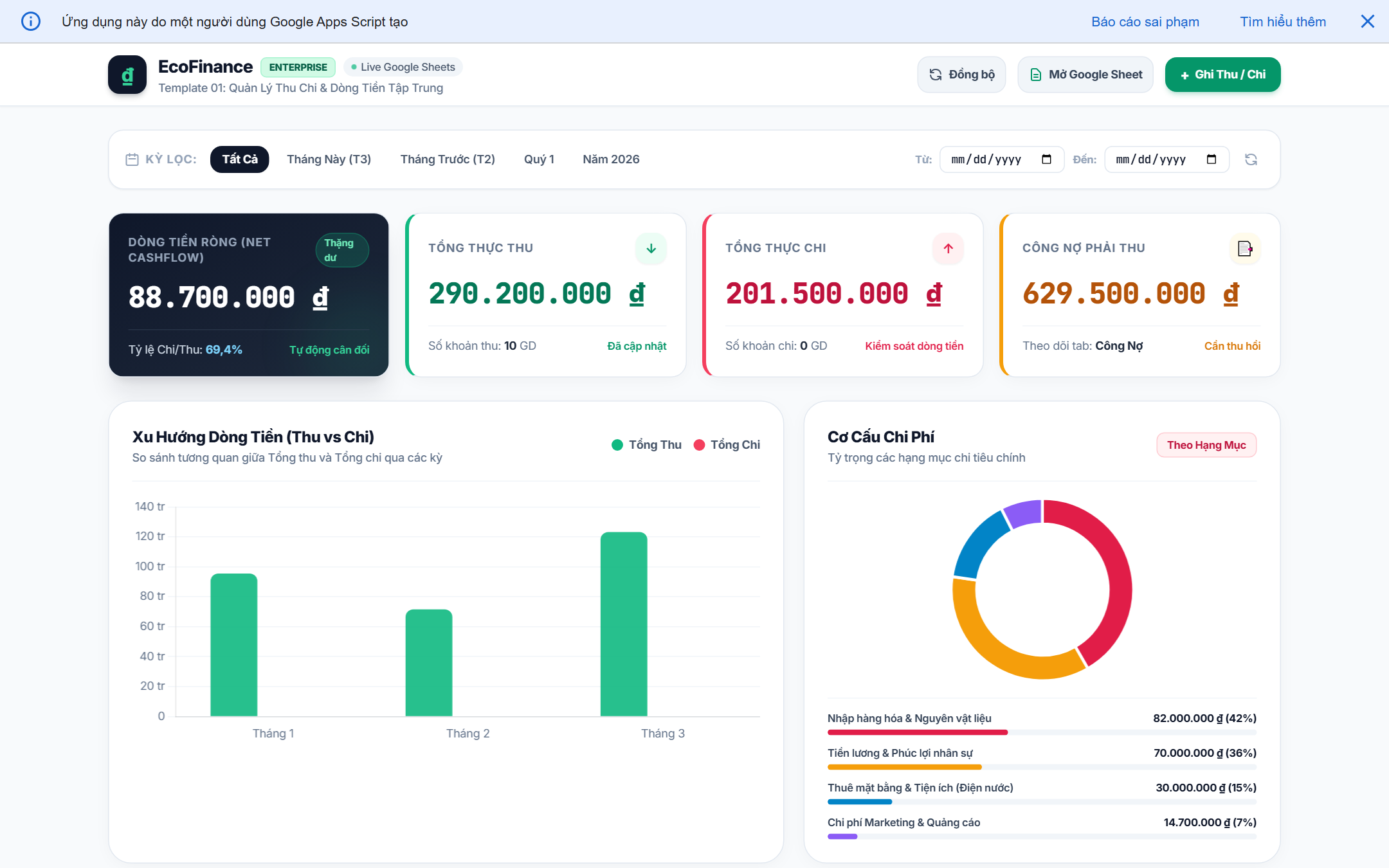 Giao diện WebApp Portal Antigravity IDE thực tế