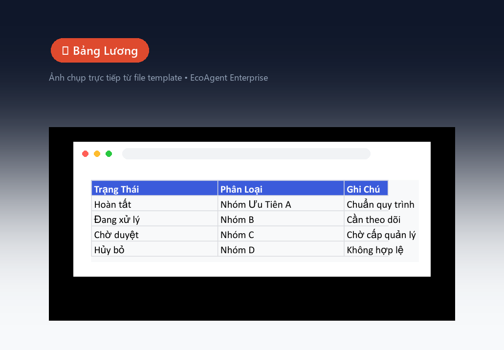 💵 Bảng Lương — Tính lương tự động: lương cơ bản, phụ cấp, OT, thưởng KPIs, BHXH, thuế TNCN, thực nhận. Xuất phiếu lương PDF cho từng nhân viên.