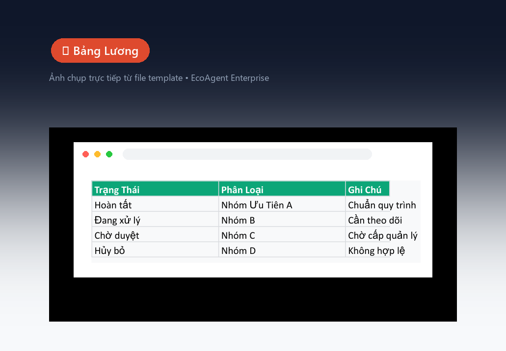 💵 Bảng Lương — Tính lương tự động: lương cơ bản, phụ cấp, OT, thưởng KPIs, BHXH, thuế TNCN, thực nhận. Xuất phiếu lương PDF cho từng nhân viên.