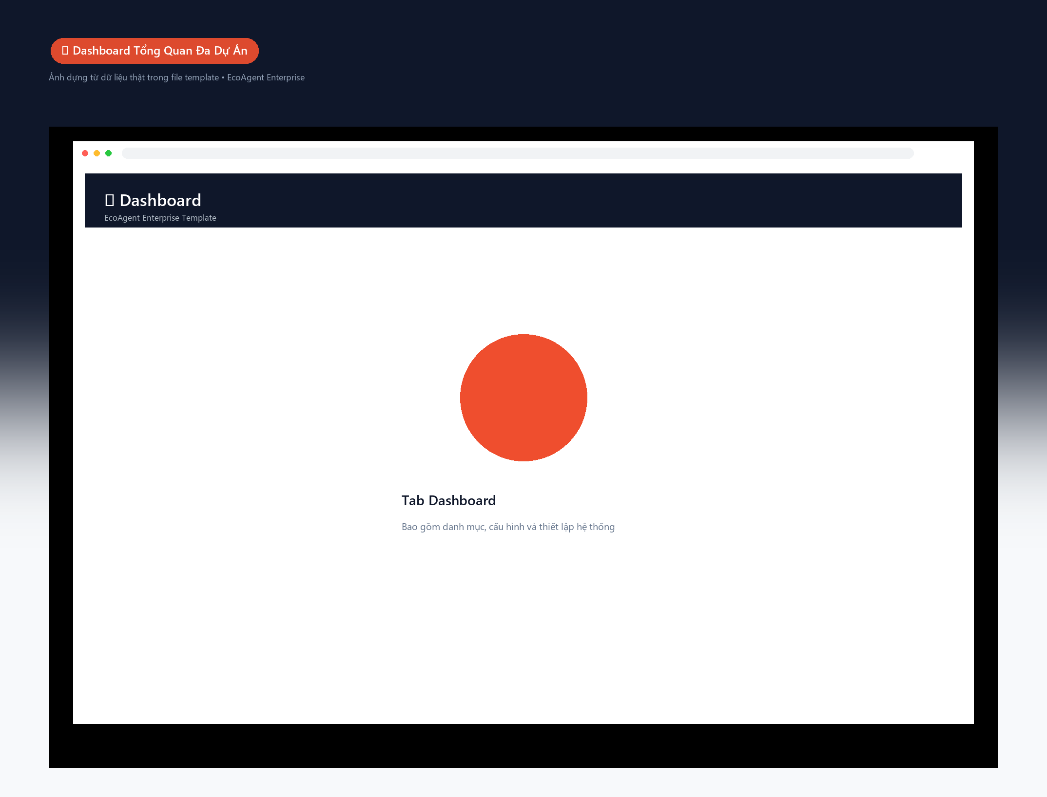 📊 Dashboard Tổng Quan Đa Dự Án — Tổng quan toàn bộ: tổng task, đang làm, hoàn tất, % tiến độ, KPI tổng — biểu đồ donut theo trạng thái, cột theo phòng ban, bảng critical path real-time.