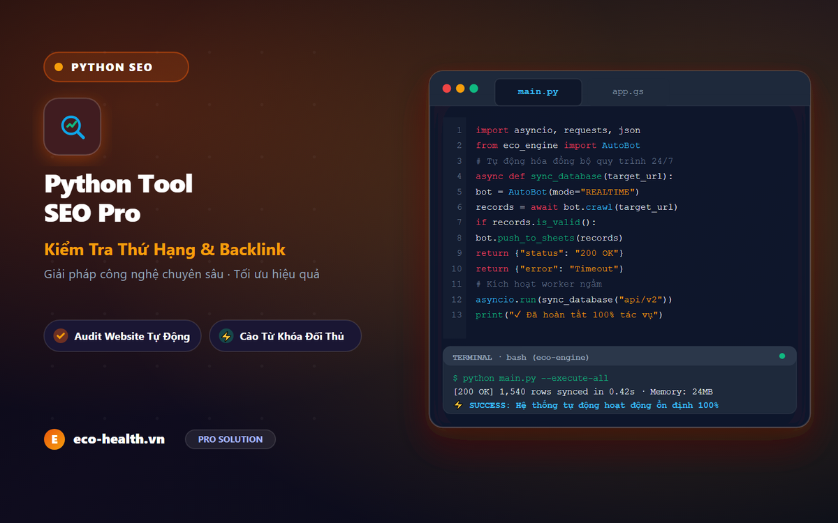 Công Cụ Audit SEO Tự Động - Python