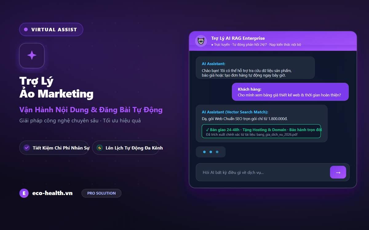 Trợ Lý Marketing Công Nghệ Đa Nhiệm (Virtual Assistant) – Eco Agent