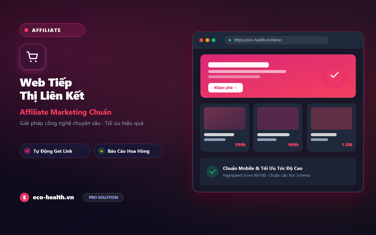Thiết Kế Website Tiếp Thị Liên Kết Chuẩn SEO Trọn Gói