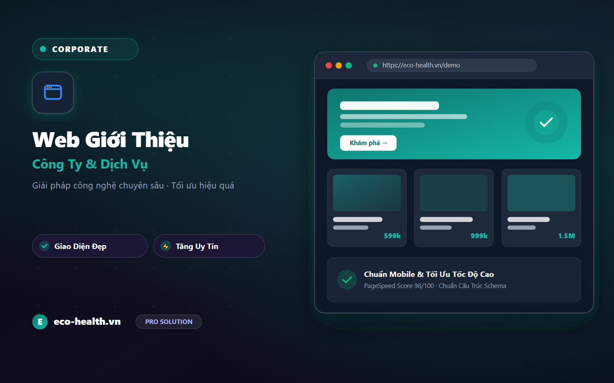 Thiết Kế Website Giới Thiệu Công Ty Chuẩn SEO Trọn Gói