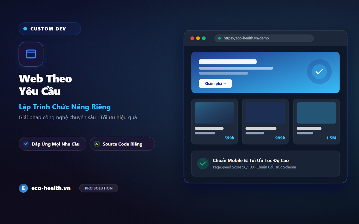 Thiết Kế Website Theo Yêu Cầu Chuẩn SEO Trọn Gói