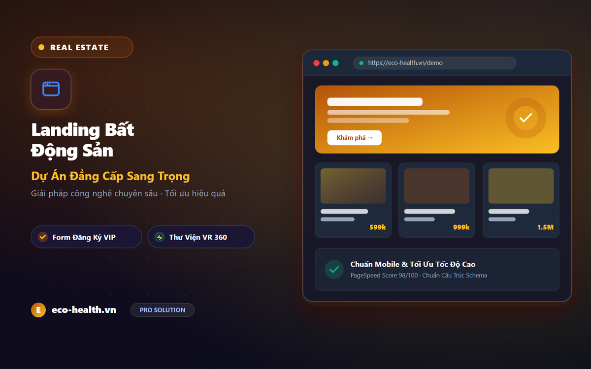 Thiết Kế Landing Page Bất Động Sản Chuyên Nghiệp, Chuẩn SEO