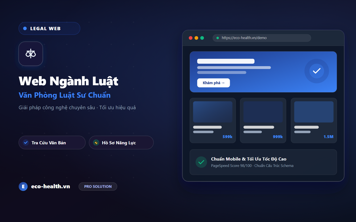 Dịch Vụ Thiết Kế Website Luật - React & SEO
