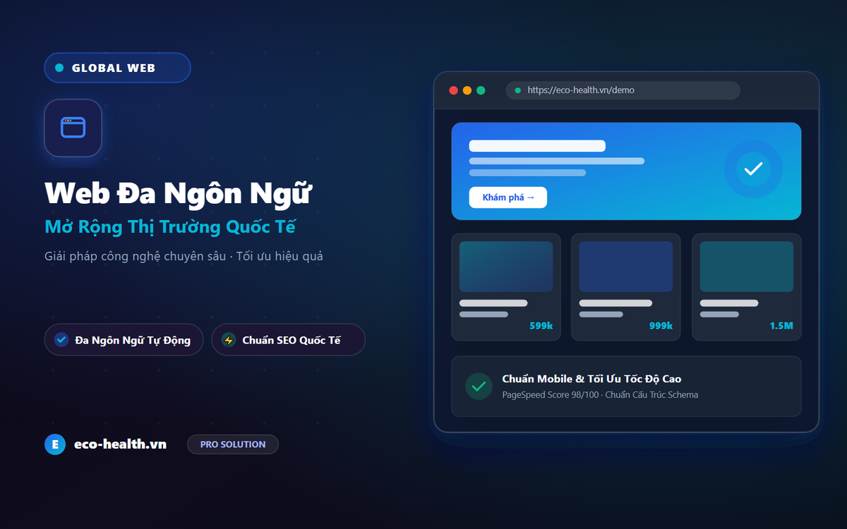 Thiết Kế Website Đa Ngôn Ngữ Chuẩn SEO Trọn Gói