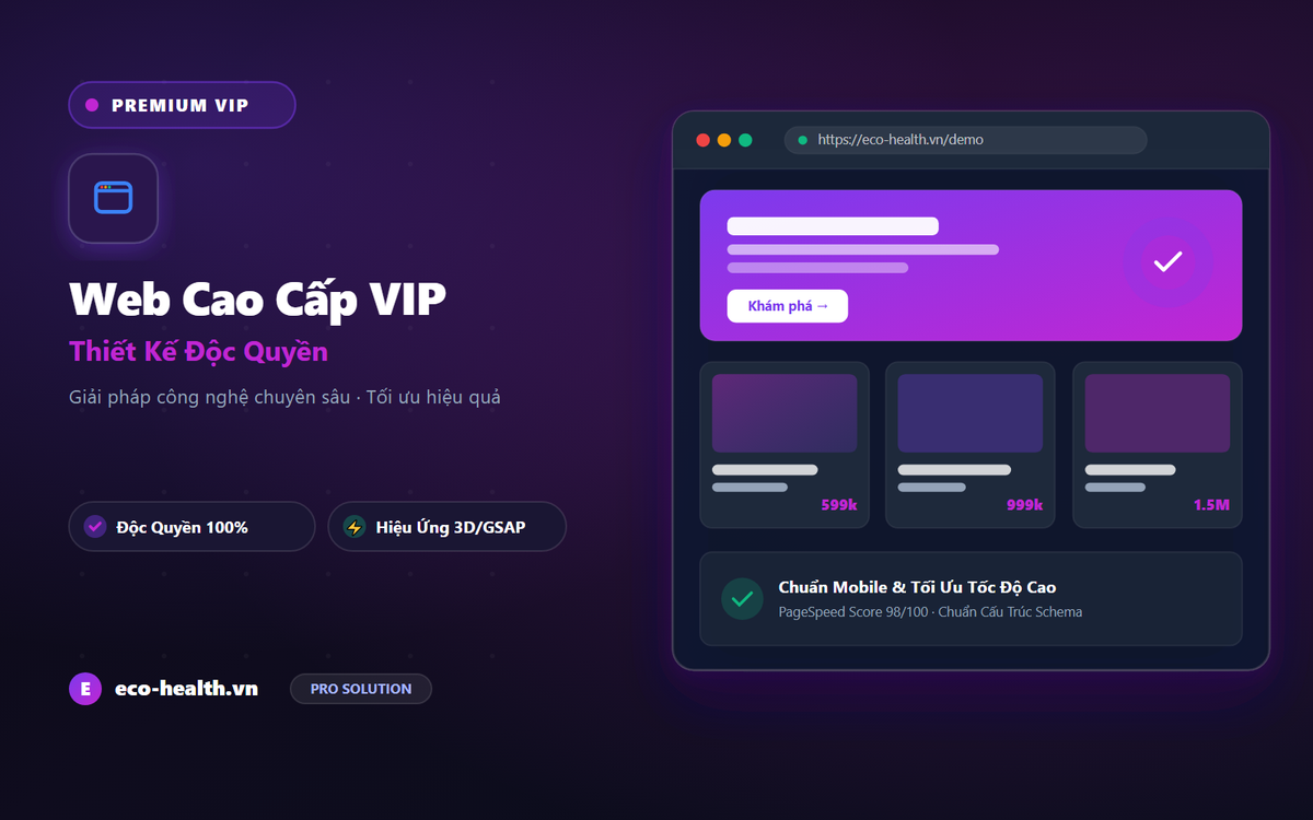 Thiết Kế Website Cao Cấp Chuẩn SEO Trọn Gói