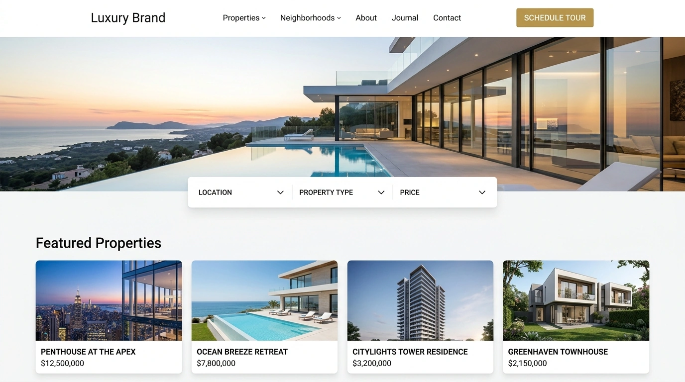 Dịch Vụ Thiết Kế Website Bất Động Sản - React & SEO