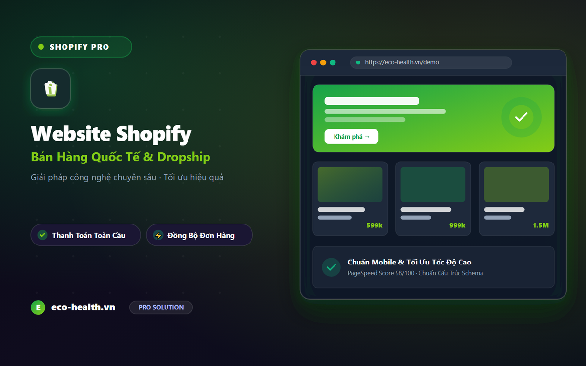 Thiết Kế Website Shopify Chuyên Nghiệp Chuẩn SEO