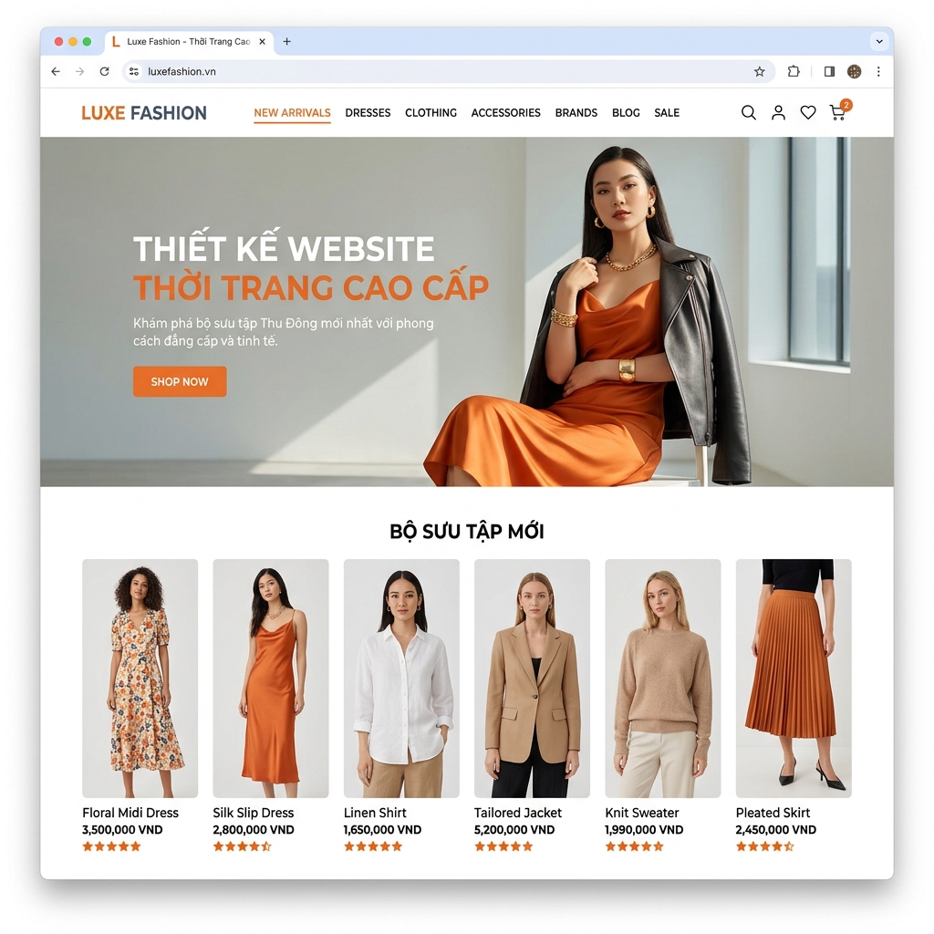 Thiết Kế Website Siêu Thị Mini Chuẩn SEO Trọn Gói - Giao diện Desktop thay thế (Alternative Desktop Mockup)