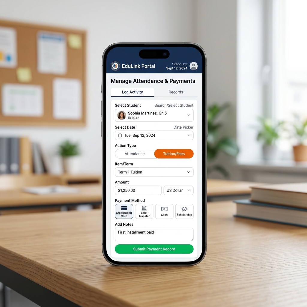 Bảng Chấm Công Google Sheet Chấm Công, Tính Lương &#038; Tiến Độ Tự Động - Giao diện Dashboard quản lý học sinh / nhân sự / tiến độ