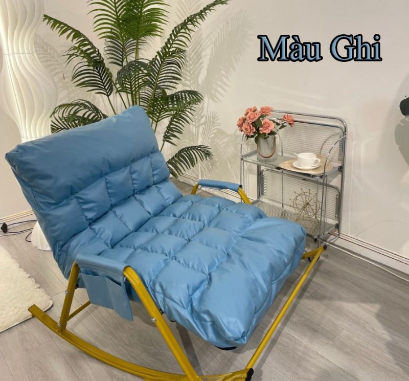 Ghế Bập Bênh, Ghế Tựa, Sofa Đôi, Ban Công Lười Biếng, Người Lớn Có Thể Nằm Ngủ 24 ghe xanh ghi doi Copy