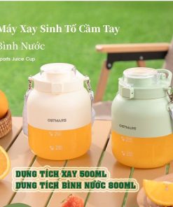 Máy Xay Sinh Tố Cầm Tay Mini Ostmars Sạc Tích Điện,Máy Xay Mini Cầm Tay 10 Lưỡi Dao Đa Năng Dung Tích 500ml