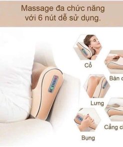 Alternative view of Gối Massage Cổ Vai Gáy Hồng Ngoại 20 Bi Đa Năng - Máy Massage