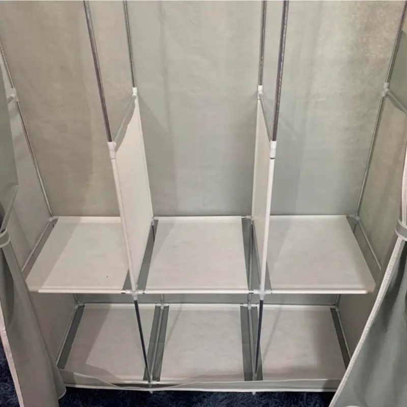 Tủ Quần Áo 3 Ngăn - Tủ vải Để Quần Áo Khung Thép Chắc Chắn Vải CANVAS Không Xù Lông Có Rèm Che BụiI 21 images upload woo2F17bb988b34254334a3f5d73b82dcf50e