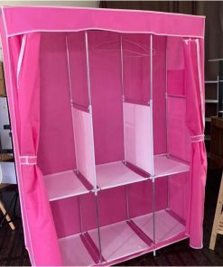 Tủ Quần Áo 3 Ngăn - Tủ vải Để Quần Áo Khung Thép Chắc Chắn Vải CANVAS Không Xù Lông Có Rèm Che BụiI 15 images upload woo2F870726e5ca2df9976bc08329905a7ffd