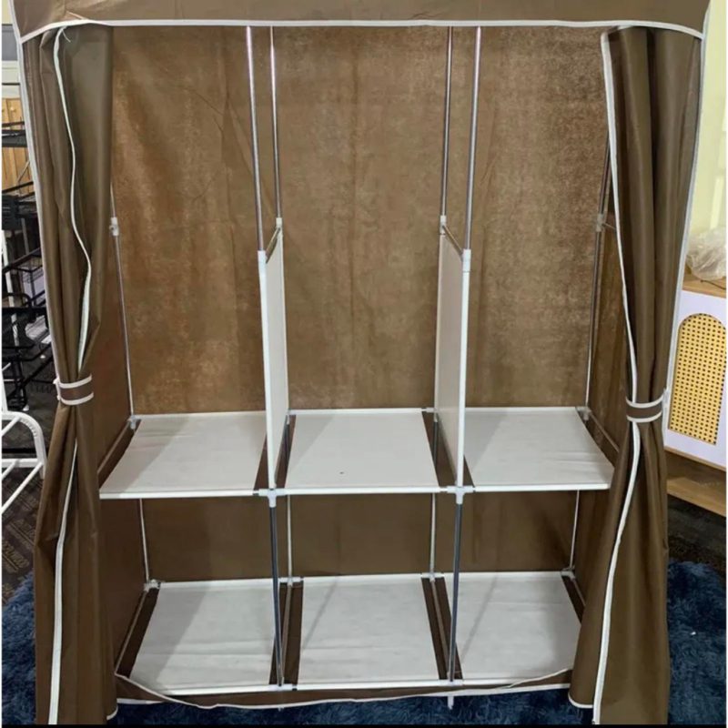 Tủ Quần Áo 3 Ngăn - Tủ vải Để Quần Áo Khung Thép Chắc Chắn Vải CANVAS Không Xù Lông Có Rèm Che BụiI 23 images upload woo2Ffb2268d4c33fc8d87dced6d5c0608e57