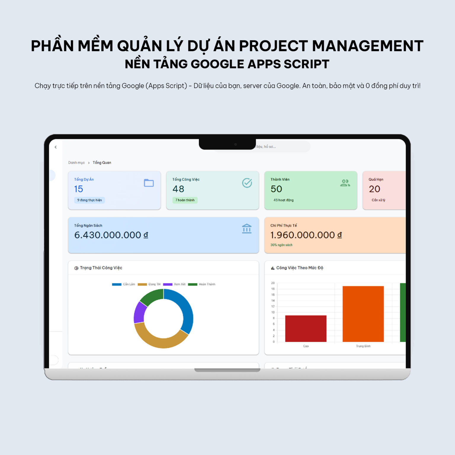 File quản lý tiến độ công việc &#038; phân công dự án