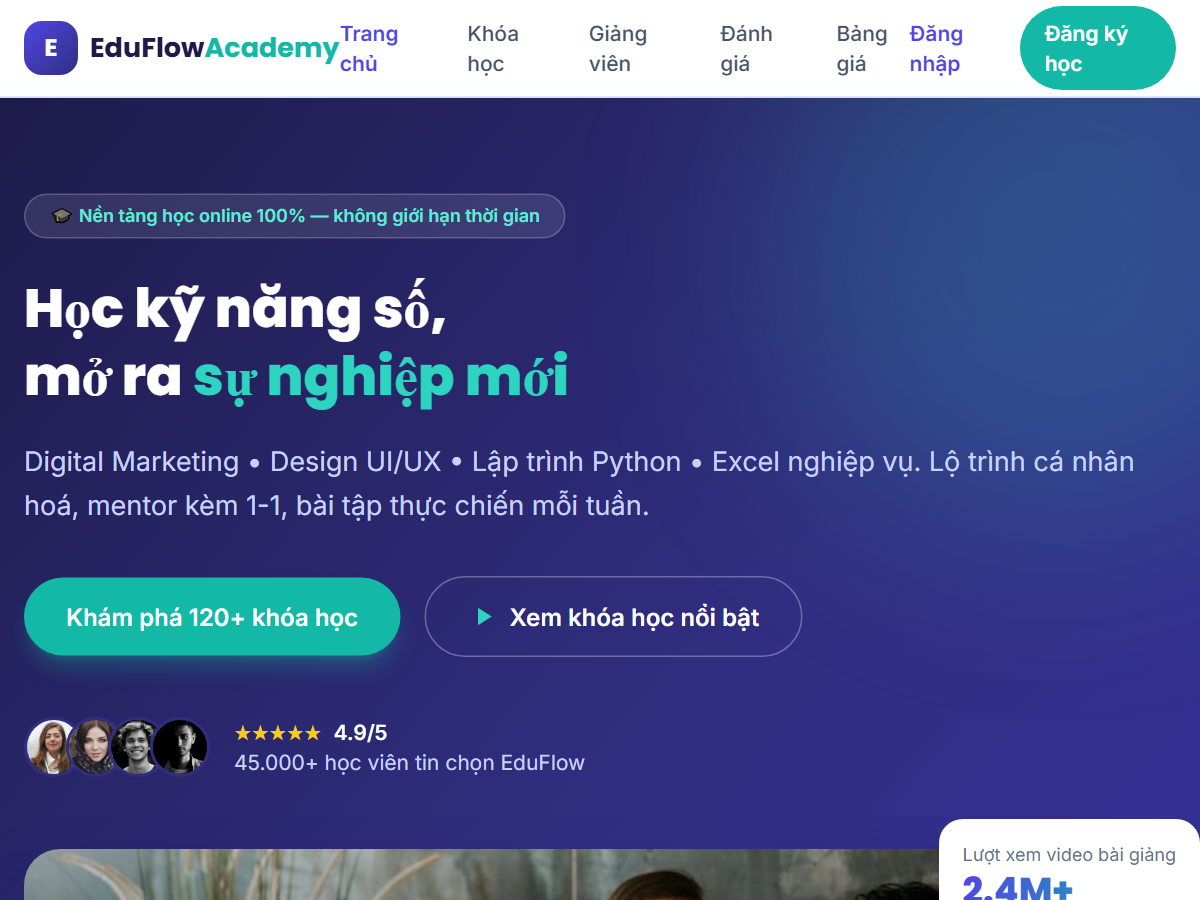 Landing page khách sạn chạy Google Ads