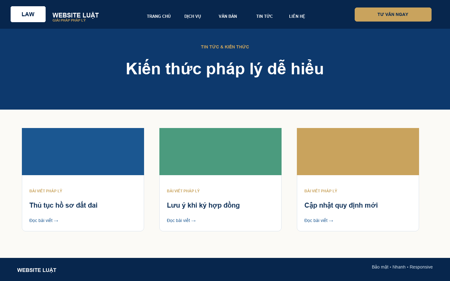 Tin tức pháp lý