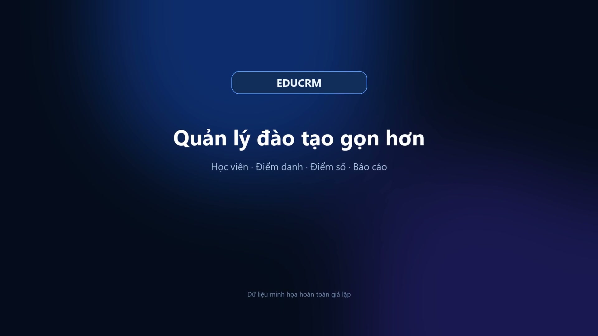 EDUCRM Source Code quản lý đào tạo