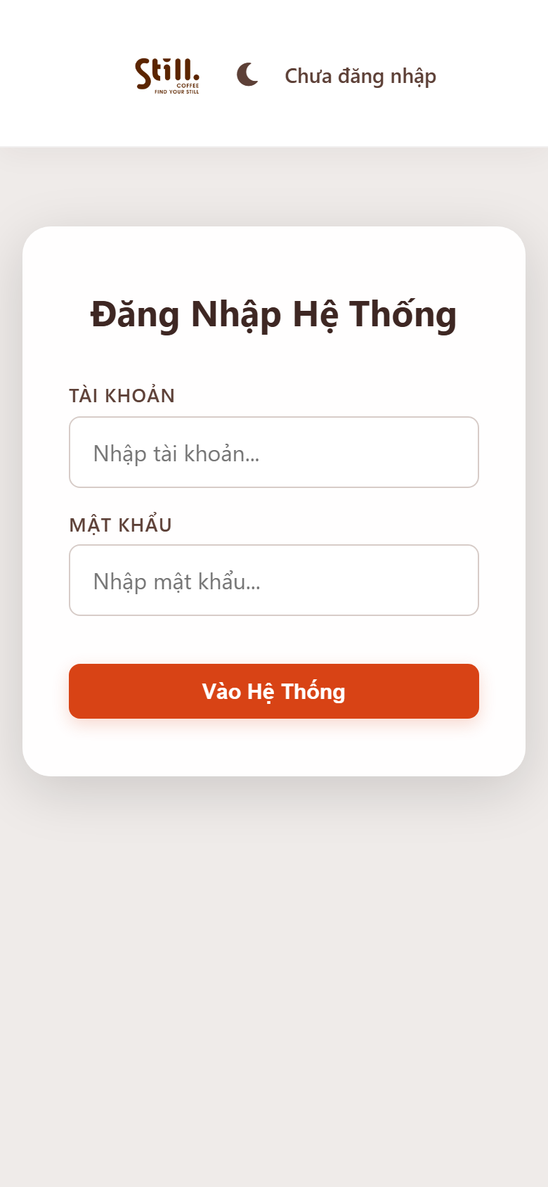 Mobile - Đăng nhập