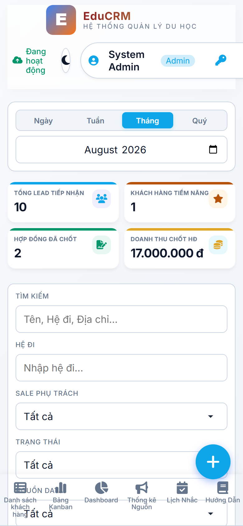 Mobile - Dashboard