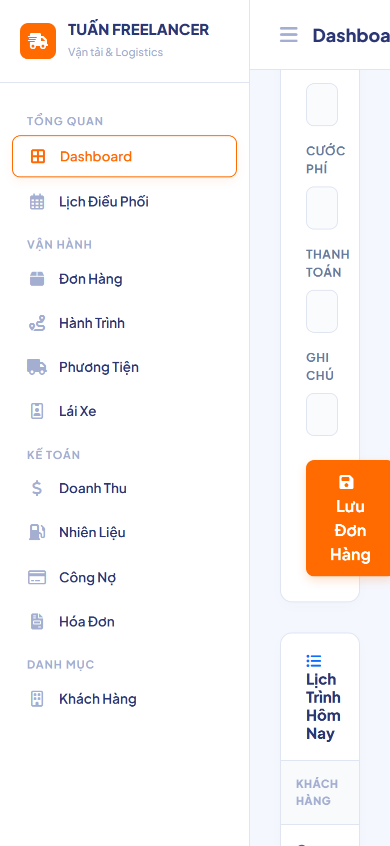 Phần Mềm Quản Lý Vận Tải Logistics - GAS Web App demo 10
