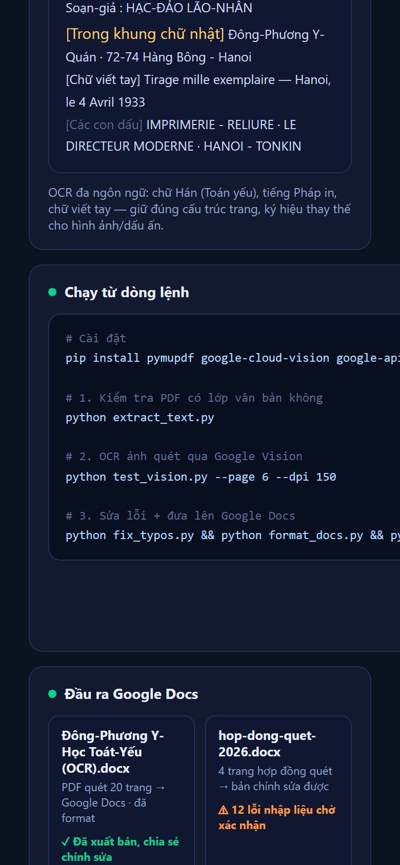 Mobile - Nhật ký & CLI